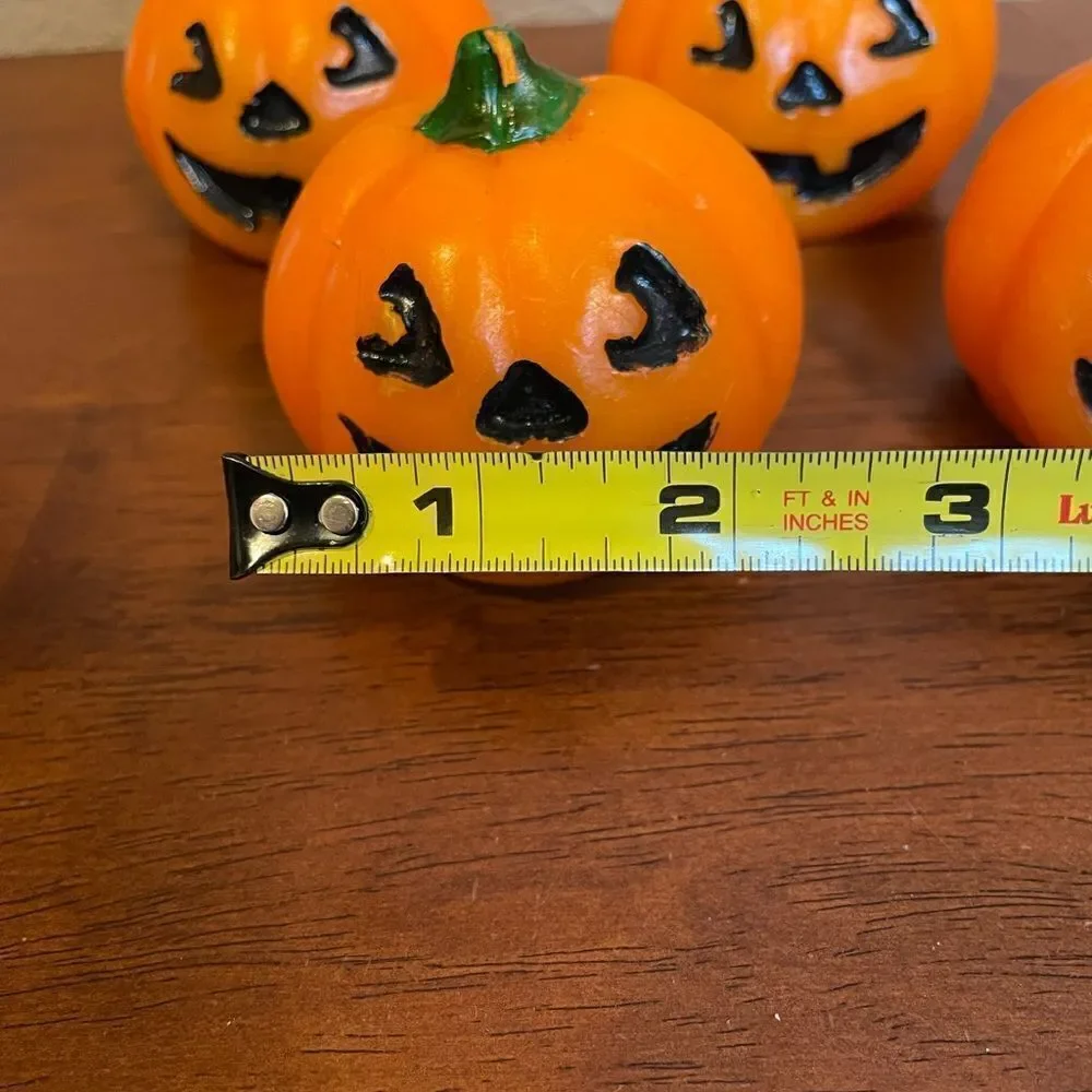 Vintage Hallmark Pumpkin Candles Set of 4